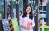 Phụ nữ Công an Hà Nội thướt tha áo dài xuống phố trong ngày 8-3